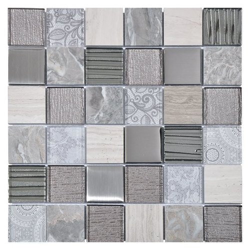 ELEMENTS GREY 12x12