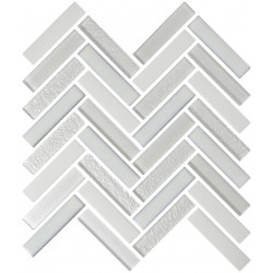 HERRINGBONE WHITE 11.2X11.2